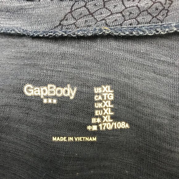 Gap Body Womens Blue Pineapple Print Scoop Neck Tank Top Size XL - Picture 4 of 7